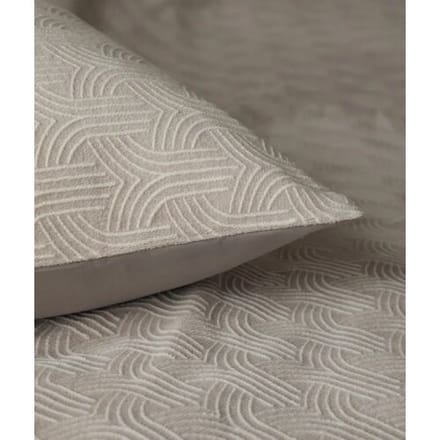 Sleeptime Dekbedovertrek Art Taupe - Eenpersoons 140 x 200/220 cm + 1 kussensloop