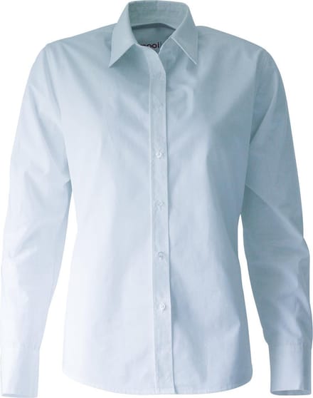 MOOI! Company - Dames Blouse - Frederique - 100% Katoen - Kleur Light Blue - Maat XS