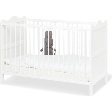 Pinolino Kinderbed Florentina 60 x 120 cm - Wit - Verstelbare bodem & Uitneembare spijlen