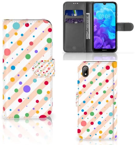 Huawei Y5 (2019) Telefoon Hoesje Dots
