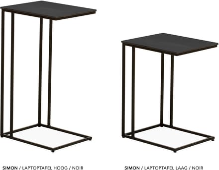 Maxfurn - Laptoptafel | hoogte 68cm | Zeer krasvast | Kleur: Noir