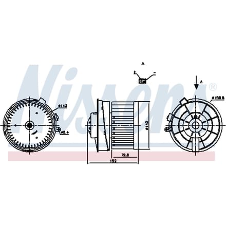 Binnenventilator NISSENS 87721