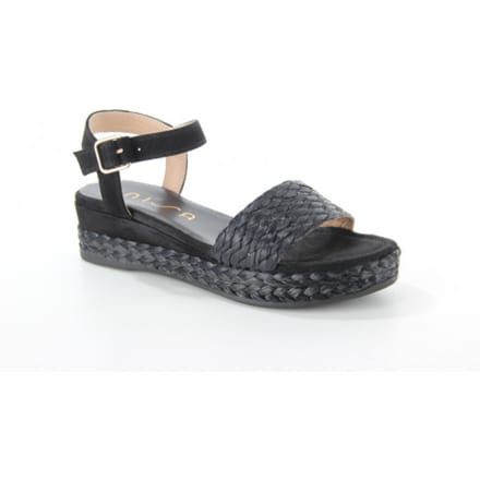 Unisa Gabir ks black dames sandalen gekleed