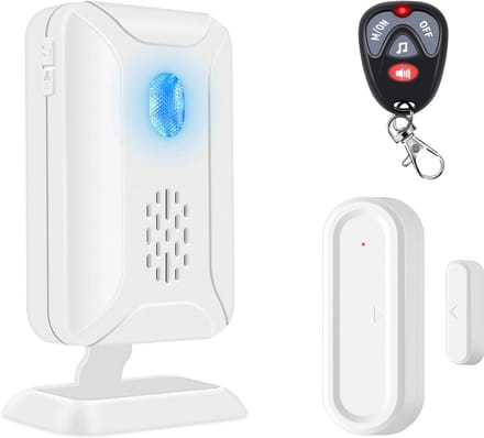 Deuropeningssensor - Alarm systeem - Winkel beveiliging - Groot bereik - 600 meter - Wit
