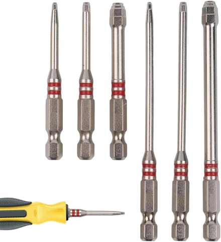 Schroefset - Gereedschap set - Doe-het-zelf projecten - Pagode zeskantkop - 6-delig - Metaal