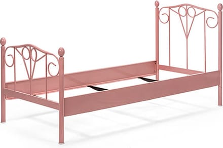 Bed Box Holland - Kinderbed - Maya - 90x200 - Roze - Metaal - eenpersoons