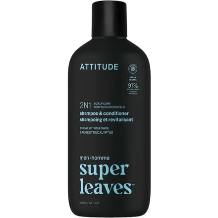 Shampoo 2 in 1 Attitude Super Leaves Eucalyptus & Sage