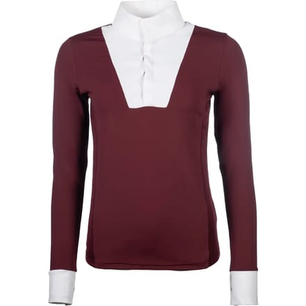 Dames wedstrijdpolo met lange mouwen HKM Virginia