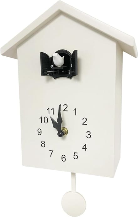 RONN® Koekoeksklok Modern - Koekkoeksklok - Koekoeksklokken – Wit - 9cm x 20cm x 36cm