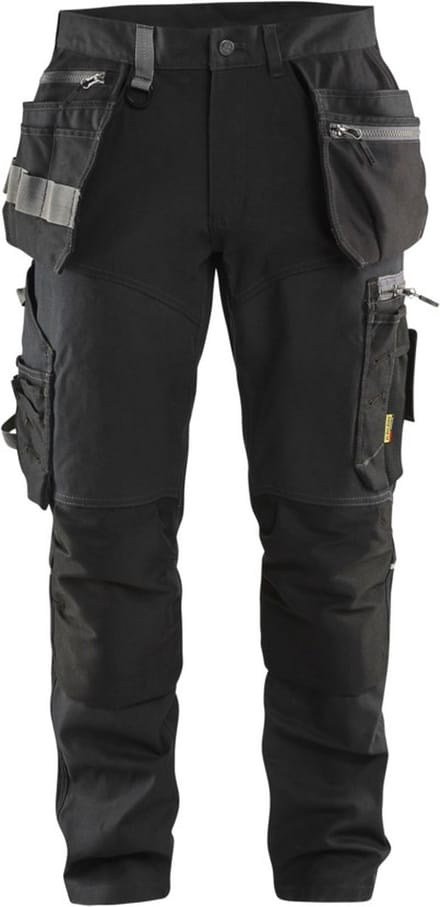 Blaklader Werkbroek met stretchpanelen en spijkerzakken 1599-1860 - Zwart - D100