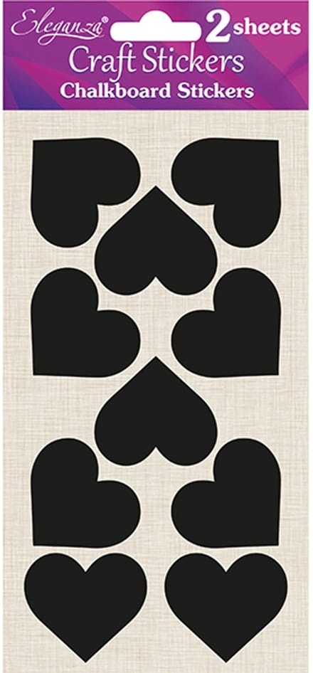 Oaktree - Stickers Hartje krijtbord (20 stuks)