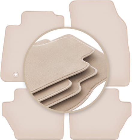 PREMIUM beige matten voor: Ford Fiesta MK7 hatchback 2008-2011