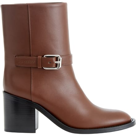 Lederen laarzen Burberry in het bruin