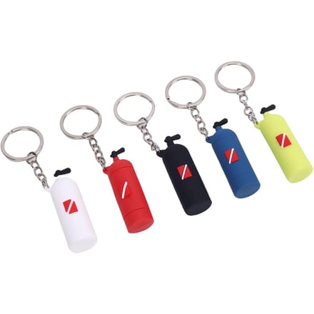 5 Stuks Duiken Sleutelhanger Silicone Scuba Zuurstoffles Vormige Sleutelhanger Duiktas Decor Accessoires gray