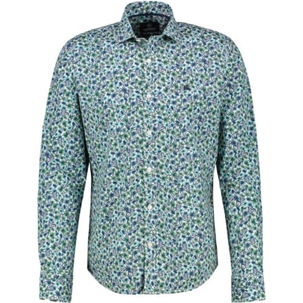 Lerros - Lange mouw overhemd - Mannen - L - 612 SAGE GREEN - Katoen - 2521329