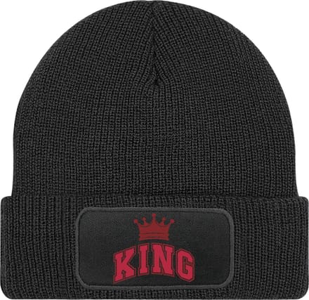 Muts voor hem - cadeau mannen - Zwart - 100% Soft-Touch acrylic - King