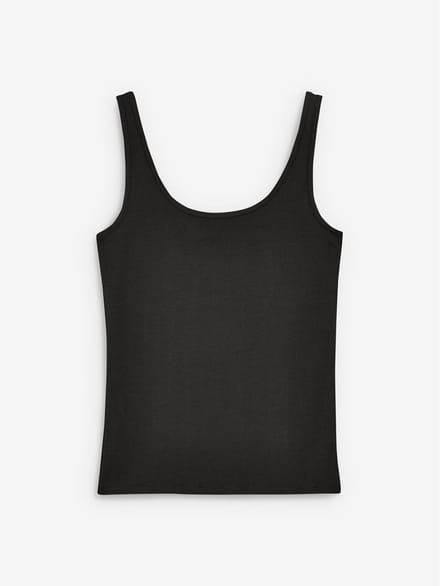 Next - Dames - Hemdje met brede bandjes - Zwart