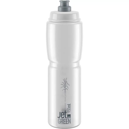 Elite Bottle Jet Green Dark Green, White Logo 950ml