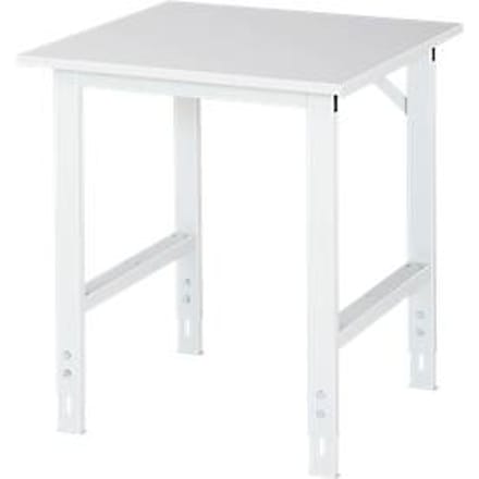 Werktafel, melamine blad, B 750 x D 800 x H 760-1080 mm