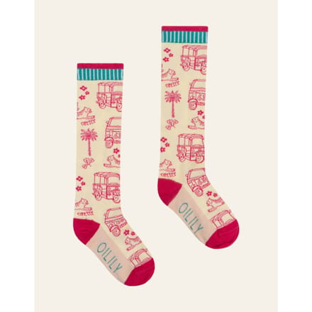 Oilily Mukmuk Sokken- maat35-38 Roze Glo