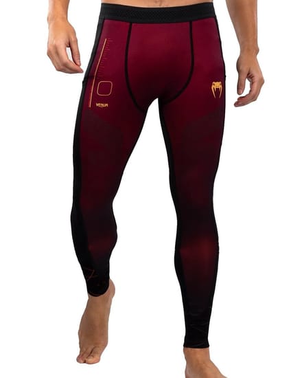 Venum Tactical XT Sportlegging Spats Zwart Bordeaux Goud - M