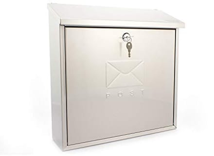 Weerbestendige RVS Wandbrievenbus met Sluiting - 37x37x12cm