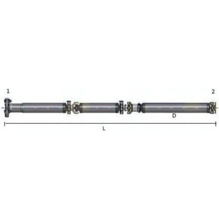 Cardanas, asaandrijving SPIDAN GKNP30001