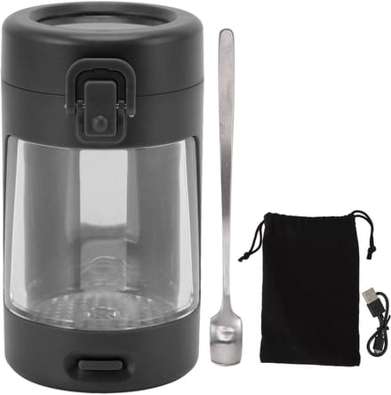 Dailygoods - Draagbare Opslagpot met LED-Licht en Vergrootglas