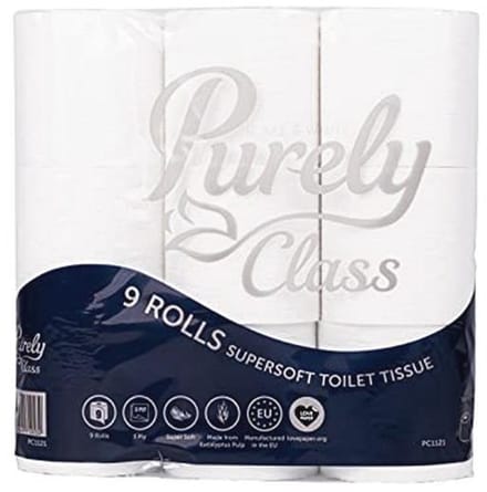 Supersoft Toiletpapier 3-Lagen Pakket van 9 Rollen