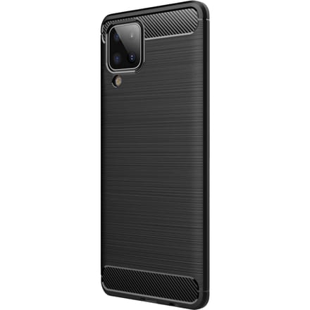 Mocaa Samsung Galaxy A12 Hoesje Schokbestendig Slank Zwart