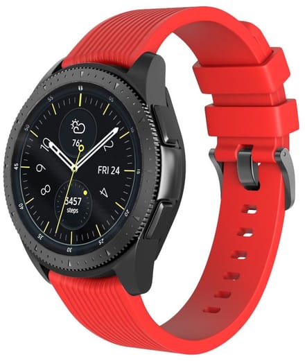 Smartwatch bandje - Samsung Gear S3 Classic/Frontier - rood siliconen