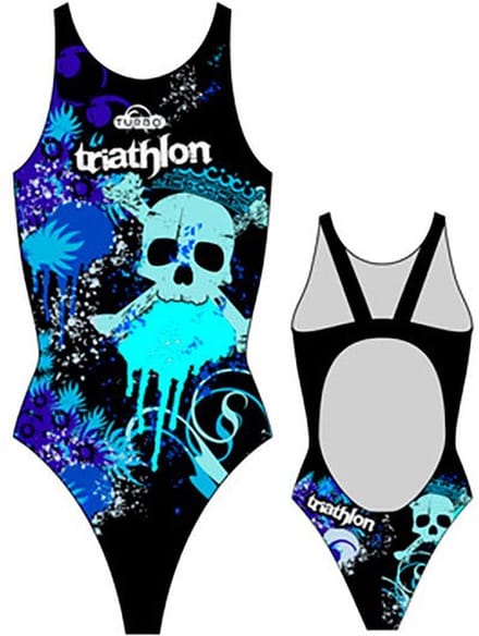 Turbo Skulls Triathlon Zwemkleding Zwart XL Vrouw