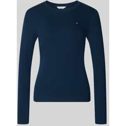 Slim fit shirt met lange mouwen van puur katoen