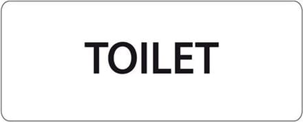 Ivana Tekstbord Toilet
