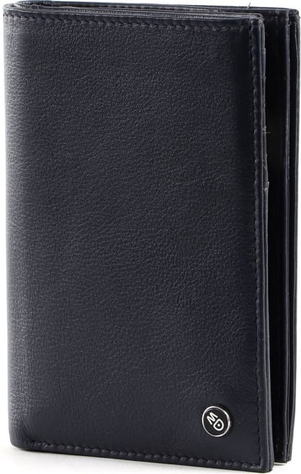 MANDARINA DUCK Leren Portemonnee Downtown Bifold Wallet Navy Donkerblauw