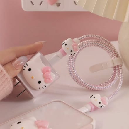 iPhone kabel beschermer - Oplader beschermer - Hello Kitty - Bescherm - Iphone kabel bescherming