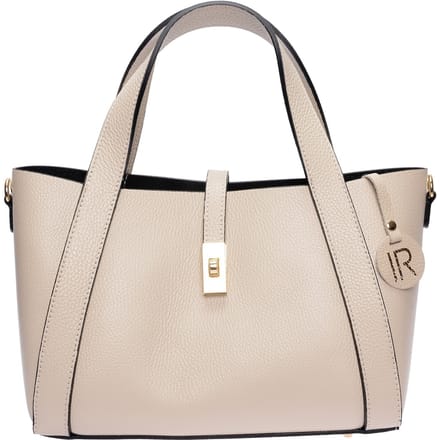 Isabella Rhea Beige Rundleer Tas