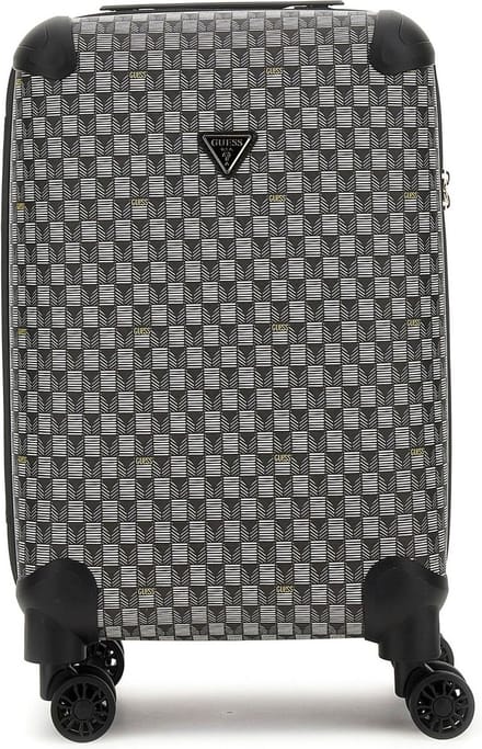 GUESS Trolley Wilder 20 In 8-Wheeler Black Logo Zwart 56cm