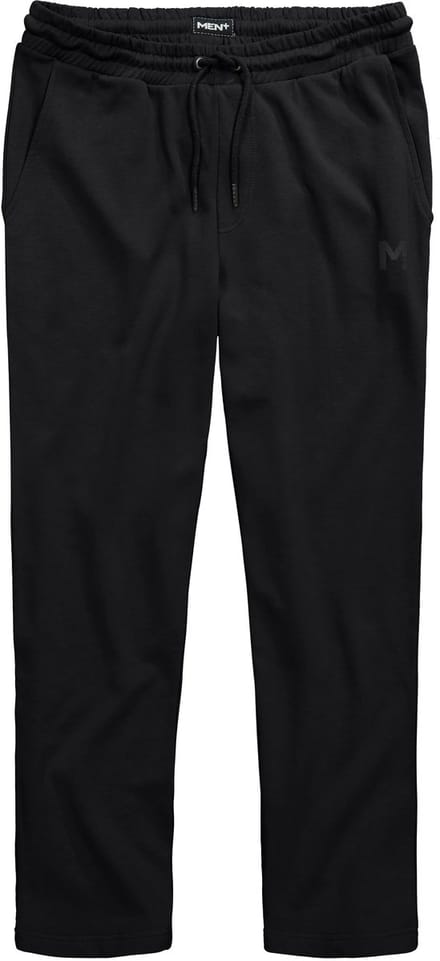 Men Plus - Heren - Trainingsbroek Basic Fit elastische tailleband - Zwart - Maat L