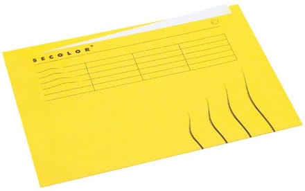 Vouwmap Ongelijk A4 Jalema Secolor Geel