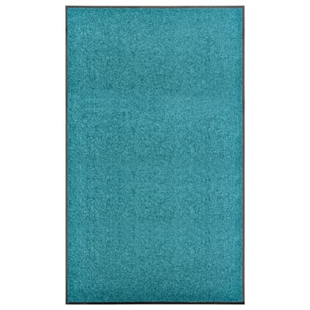 vidaXL - Deurmat - wasbaar - 90x150 - cm - cyaan