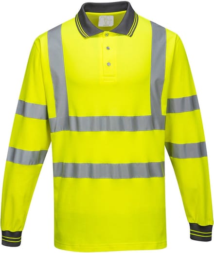 Portwest Comfort Polo lange mouw S271 - Geel - S