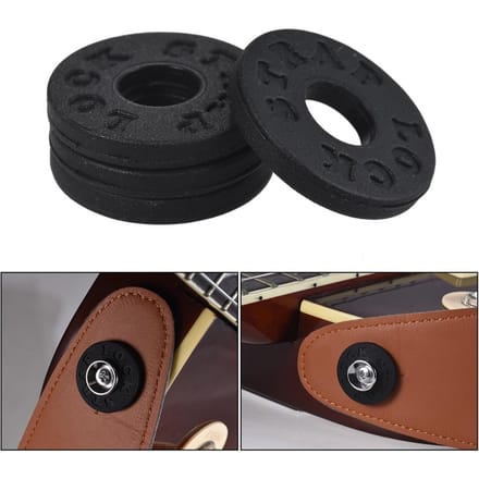 4 stuks basgitaarbandsloten blokken rubber materiaal gitaaronderdelen black