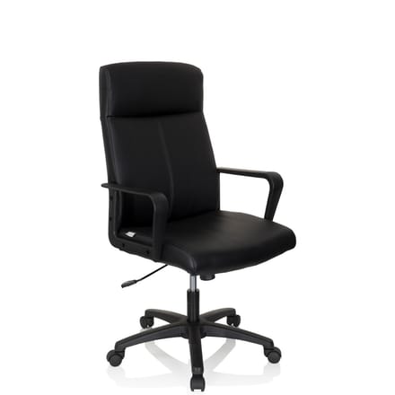 hjh OFFICE Lisso - Professionele directiestoel - Zwart - Kunstleder