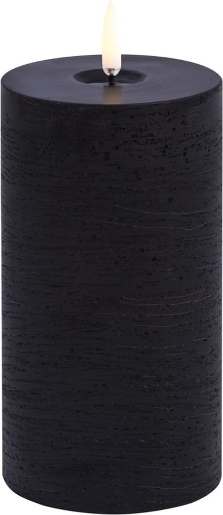 Led kaars - Uyuni led-kaars Melted 7,8 x 15cm forest black