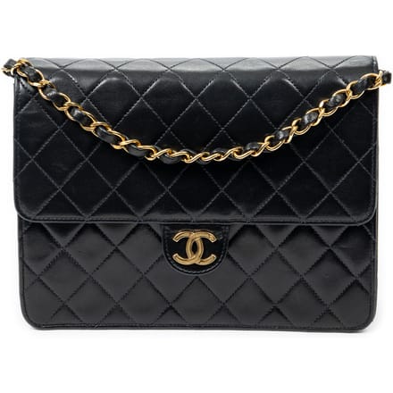CC Push Lock Straight Single Flap  Schoudertas