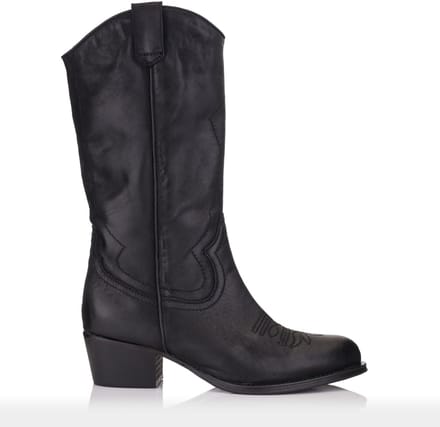 Omnio dulce cowboy laarzen zwart nubuck leer