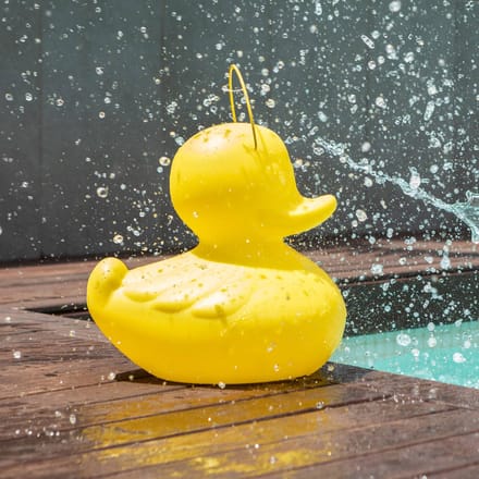 Goodnight Light LED-designlamp DUCK-DUCK S voor buiten in geel