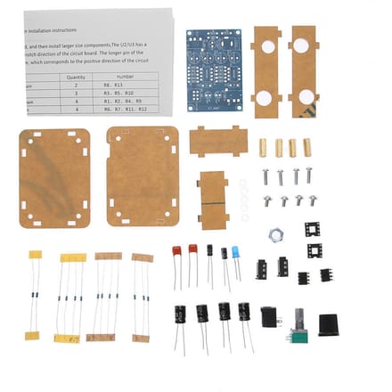 47 Amp DIY NE5532 Hi-Fi Hoofdtelefoonversterker Kit Met Behuizing DC9V-18V
