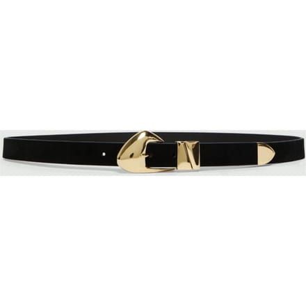 zwarte suede band